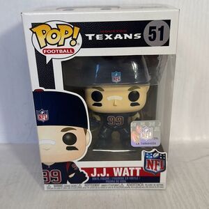 NFL Houston Texans J.J. Watt Color Rush Vinyl Figure Football Funko Pop! #51 NEW